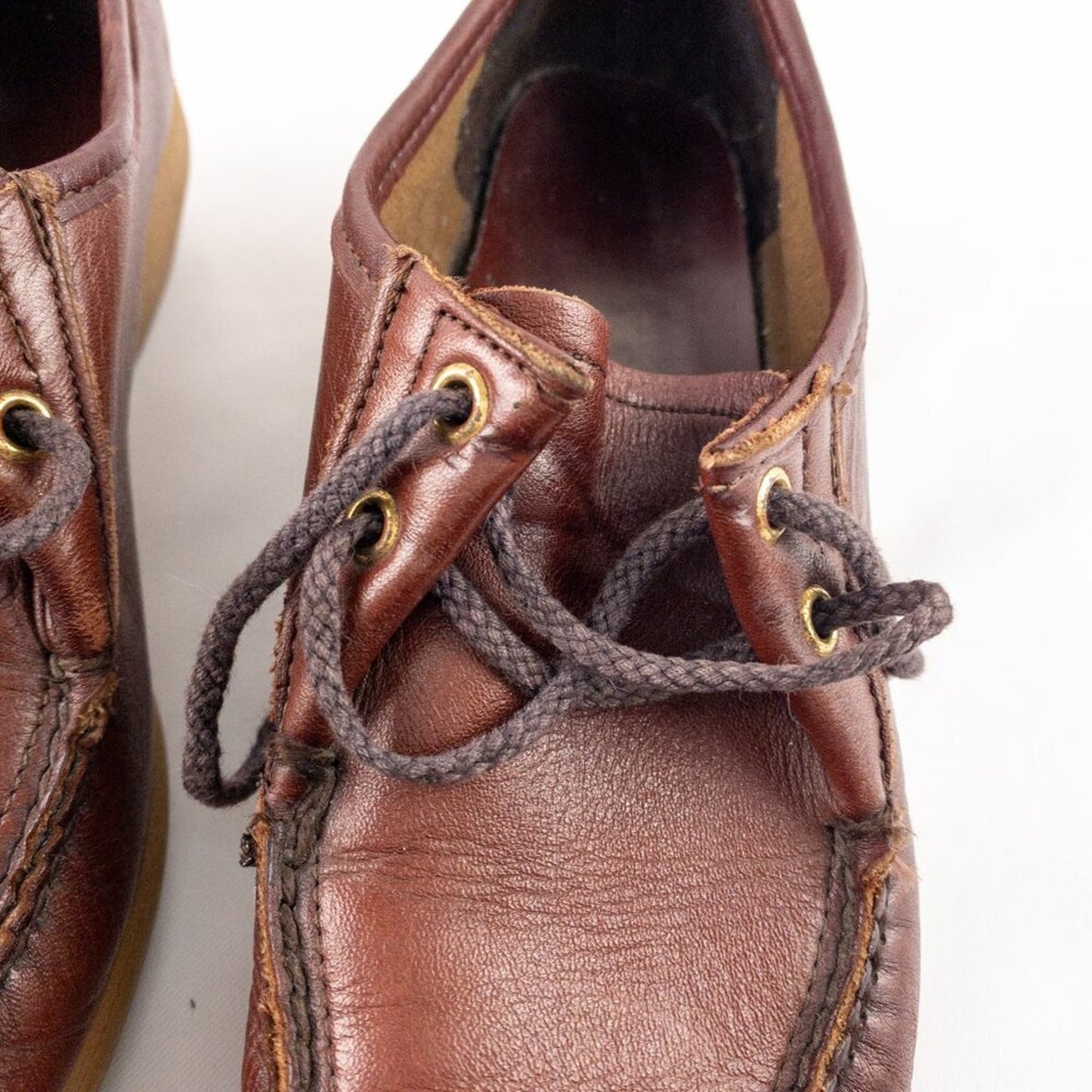 Dexter Vintage Brown Handmade Leather Loafer Shoes Womens 7.5