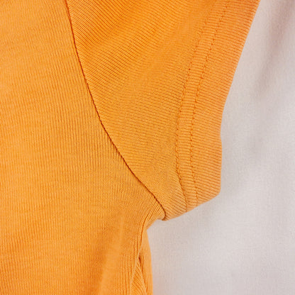 Tommy Hilfiger Orange Peach V Neck Tee Shirt Womens Medium