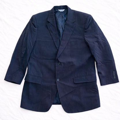 Joseph & Fiess Comfort Stretch Black Wool Suit Jacket Blazer Mens 42 Regular