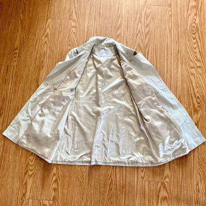 Calvin Klein Long Tan Trench Coat Womens XLarge