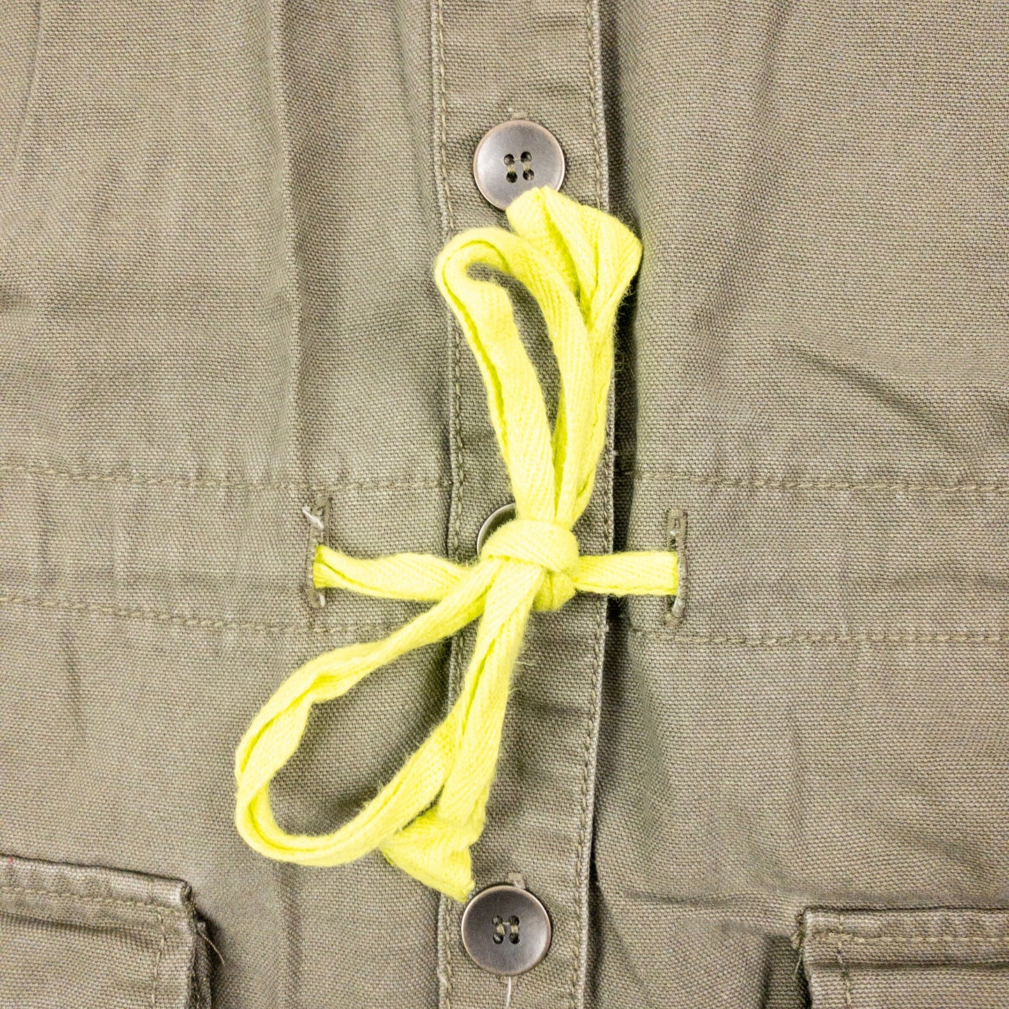 All Access Olive Green Lace Cargo Jacket Hooded Outerwear Womens Small