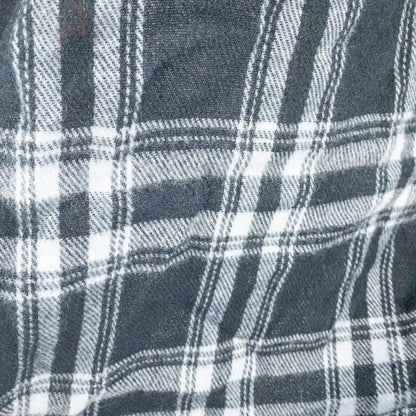 Apexx Black & Gray Plaid Blanket Scarf Unisex Mens Womens One Size