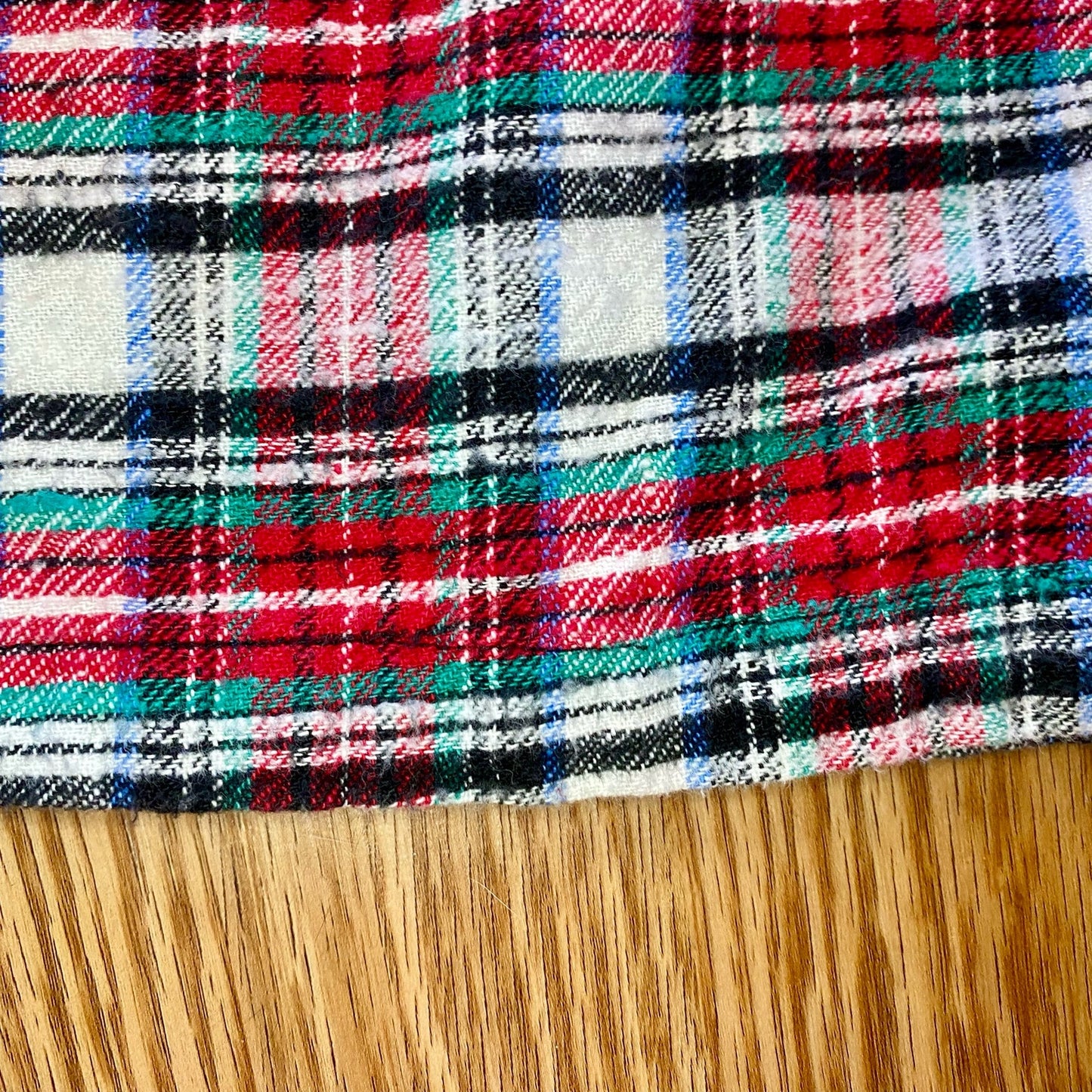 Bonnie Evans Vintage Plaid Tartan Flair Red Holiday Dress Girls Large