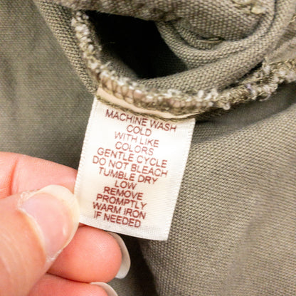 All Access Olive Green Lace Cargo Jacket Hooded Outerwear Womens Small