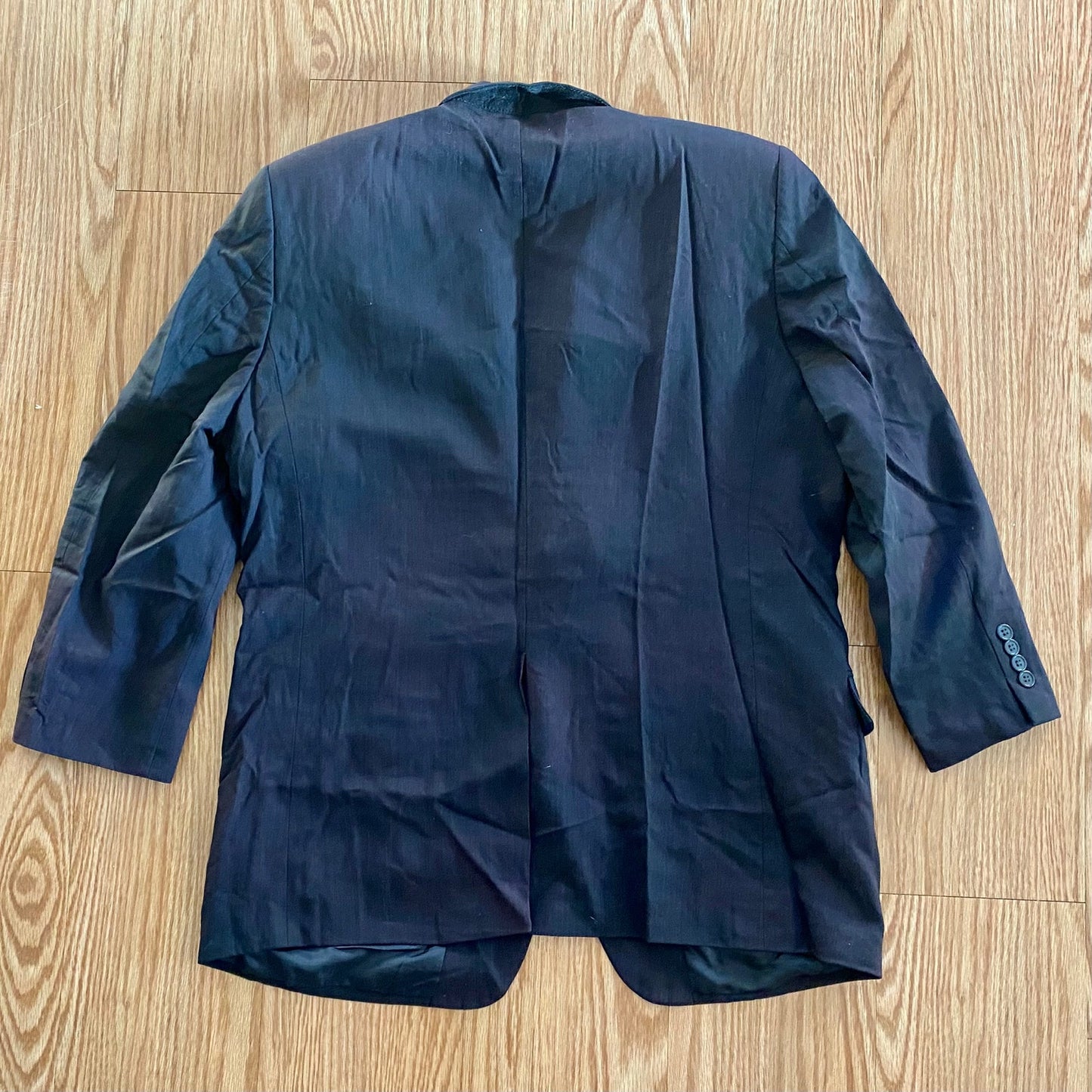 Joseph & Fiess Comfort Stretch Black Wool Suit Jacket Blazer Mens 42 Regular