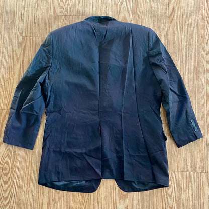 Joseph & Fiess Comfort Stretch Black Wool Suit Jacket Blazer Mens 42 Regular