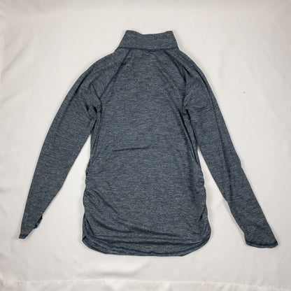 North Face Blue Striped Flash Dry Quarter Zip Athletic Jacket Womens Large