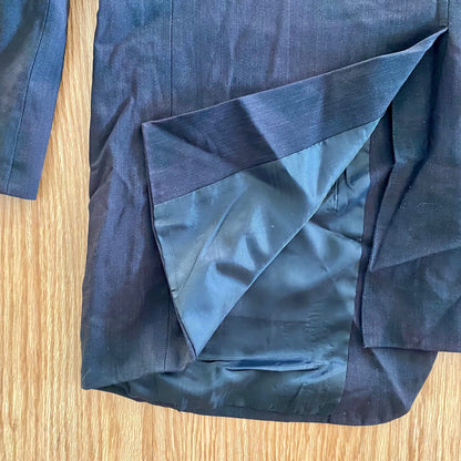 Joseph & Fiess Comfort Stretch Black Wool Suit Jacket Blazer Mens 42 Regular