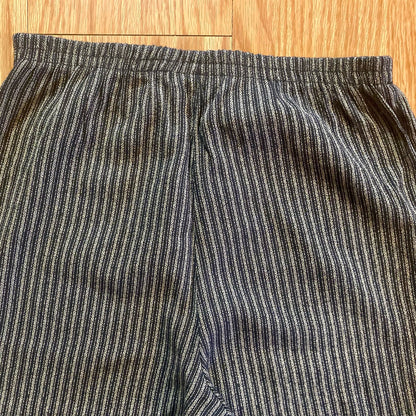Kellwood Company Black Gray Striped Slim Pants Womens 4