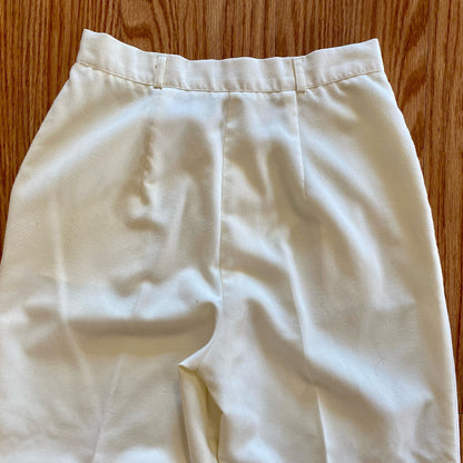 Counterparts Vintage White Pleated Pants Womens 27 Waist
