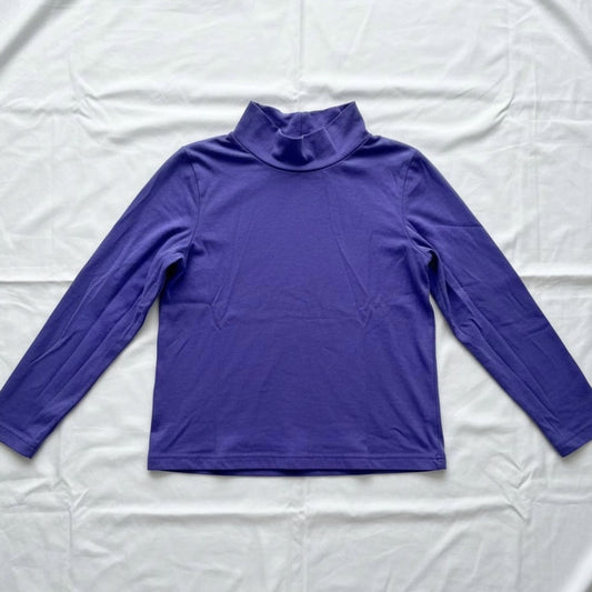Vintage Y2K Purple Long Sleeve Pullover Turtleneck Top Womens Small