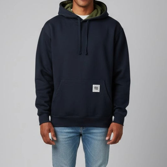 Real Work Wear Relaxed Fit Black Hoodie Sweatshirt Shirt Unisex Mens Small