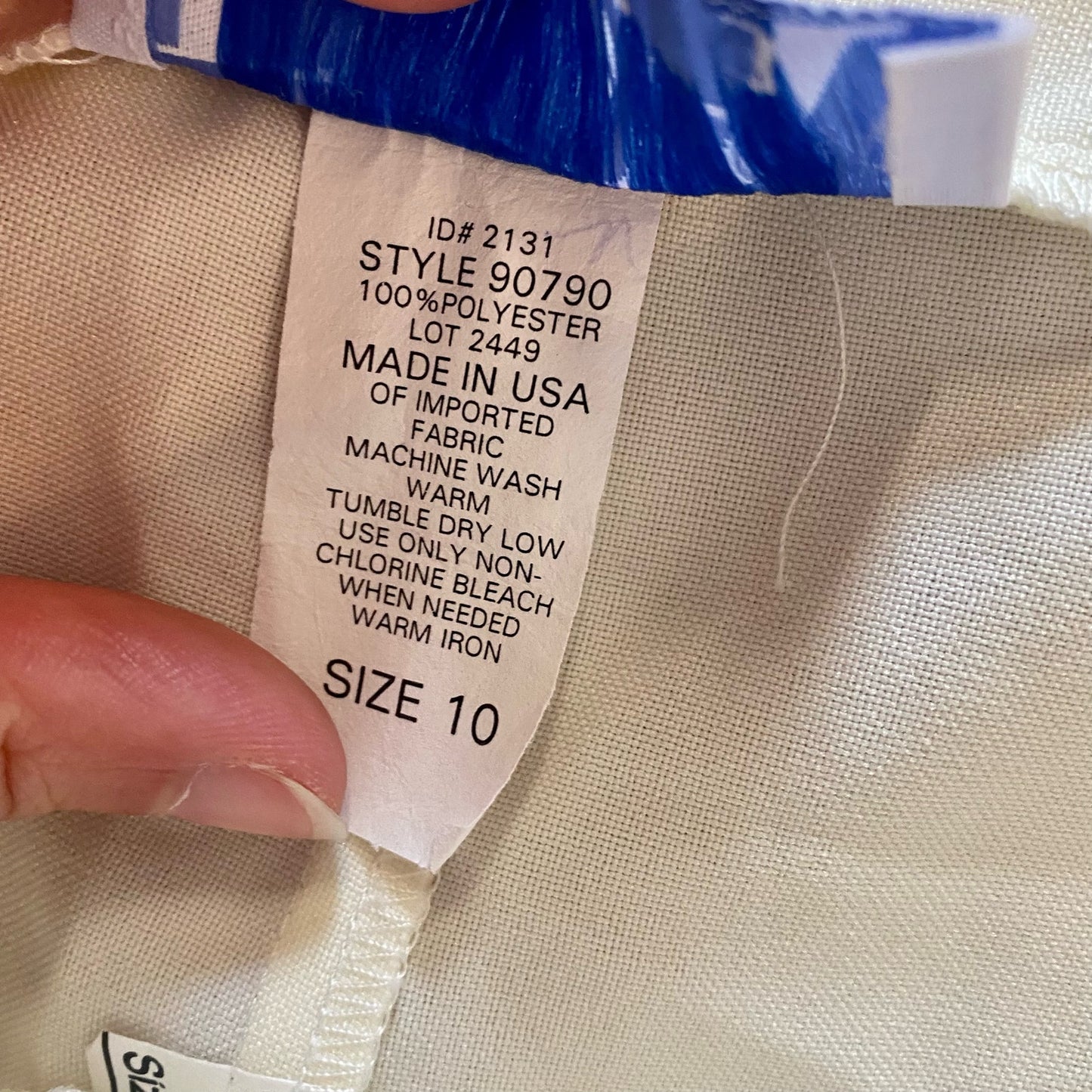 BFA Classics Ivory Cream Straight Leg Dress Pants Womens 10