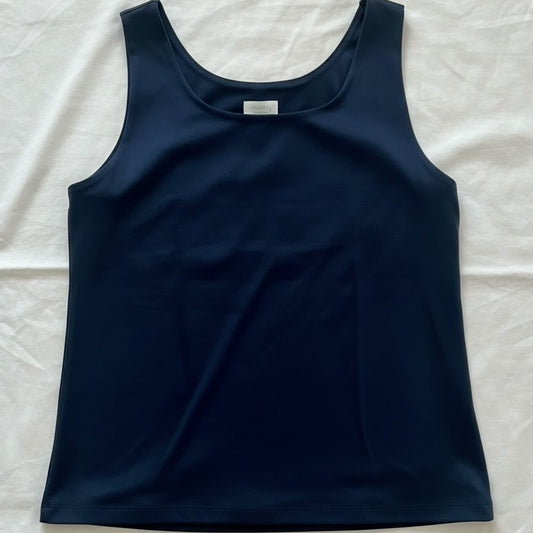 Chicos Basic Black Two Layer Tank Top Womens 1 Medium