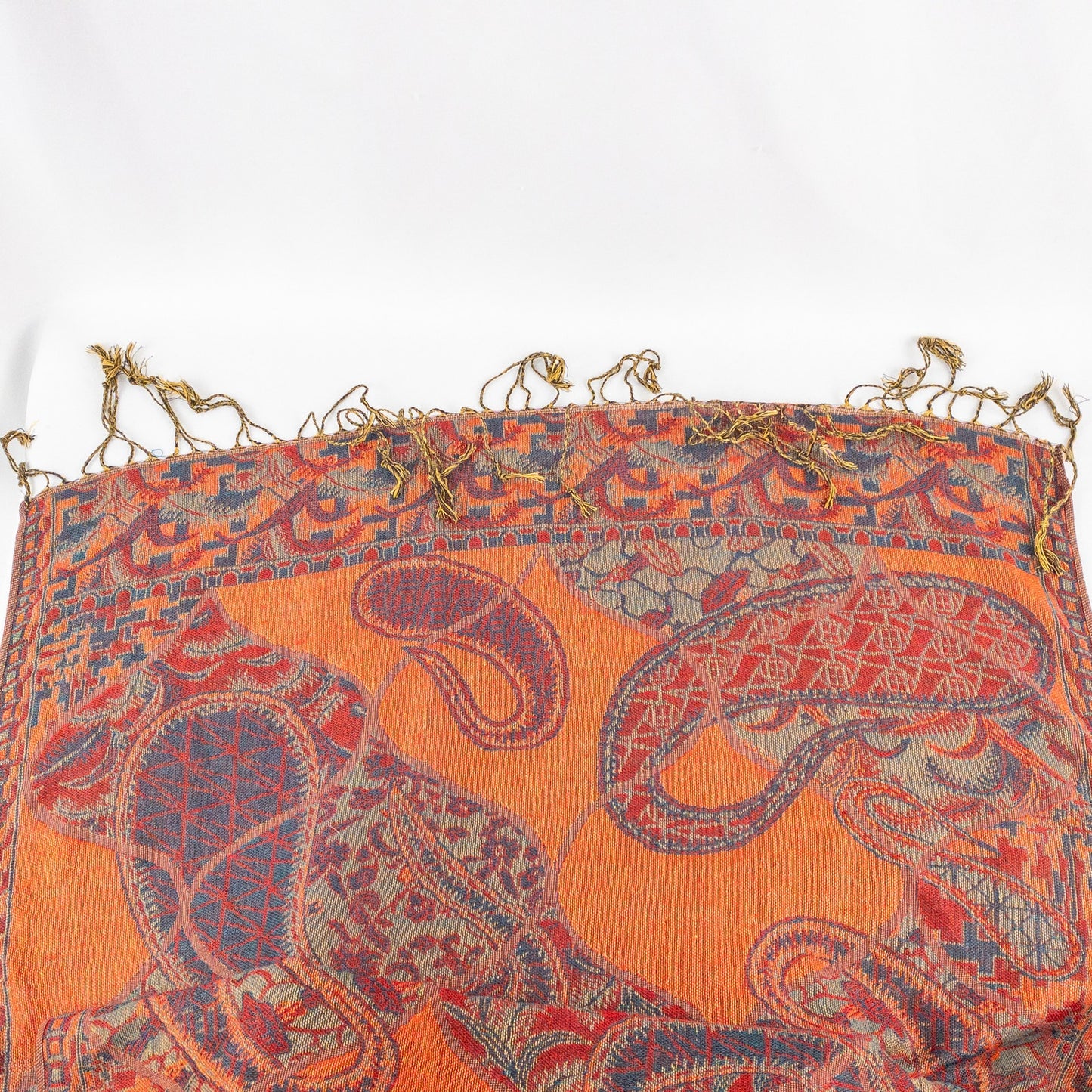 Pashmina Multicolor Red Green Blue Paisley Scarf Womens One Size