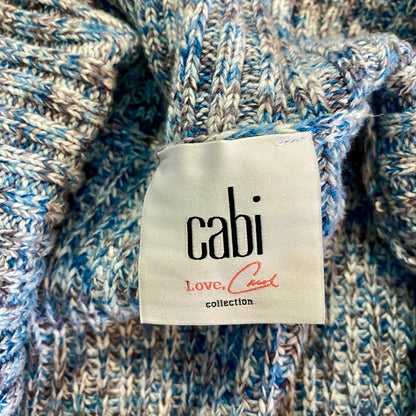 CAbi Love Carol Napa #3165 Blue Knit Duster Sweater Vest Womens XXS