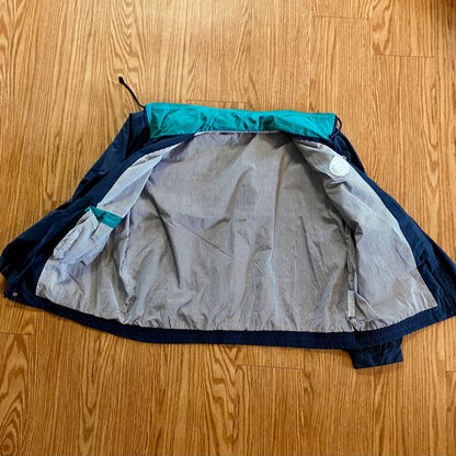 Castaways Vintage Blue Nautical Stripe Windbreaker Jacket Unisex Mens XLarge