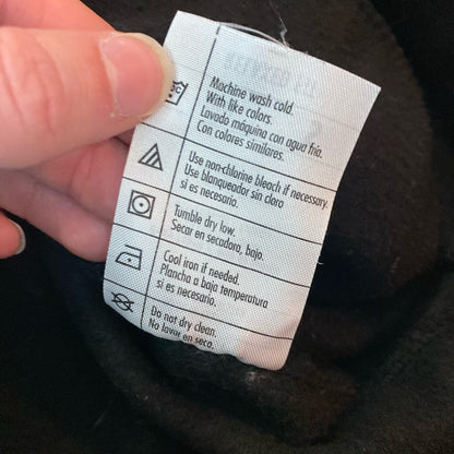 Real Work Wear Relaxed Fit Black Hoodie Sweatshirt Shirt Unisex Mens Small