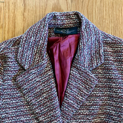 Chinese Laundry Vintage Pink Striped Knit Blazer Womens XXSmall