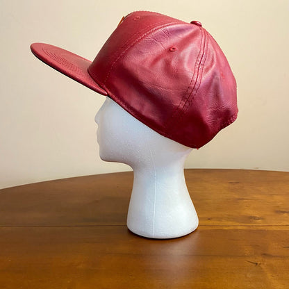 DC Comics The Flash Superhero Red Leather Hat Unisex Mens One Size