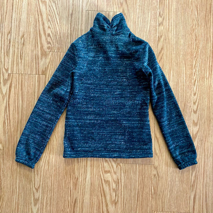 Spyder Heathered Black Fleece Half Zip Pullover Sweatshirt Shirt Womens Small