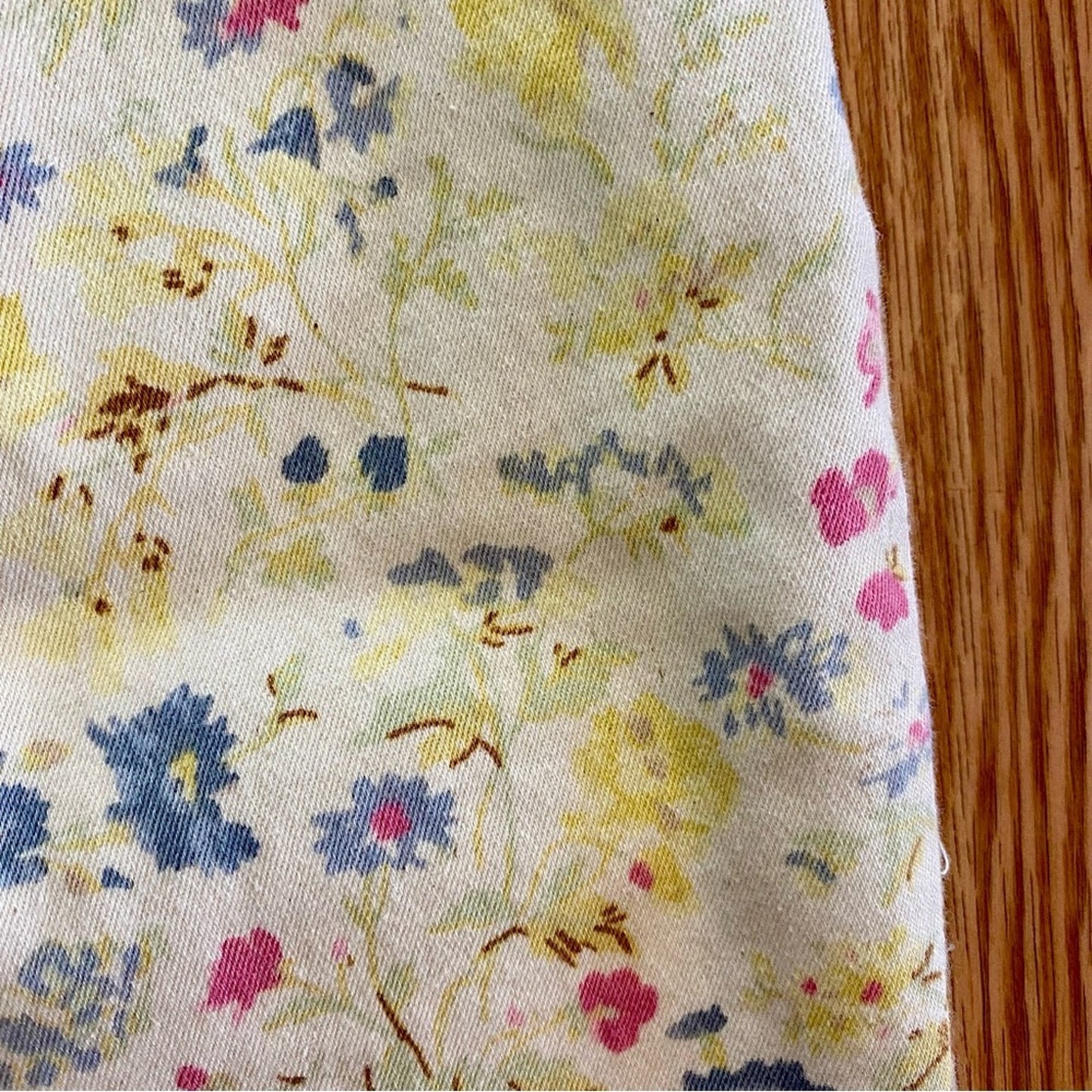 Coldwater Creek Vintage Yellow Pastel Floral Pants Jeans Womens 8