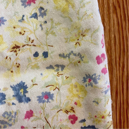 Coldwater Creek Vintage Yellow Pastel Floral Pants Jeans Womens 8