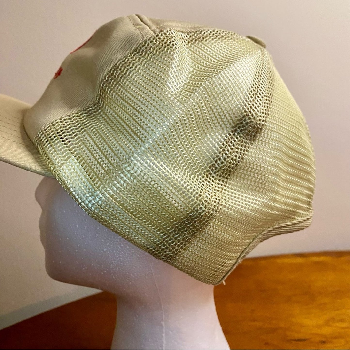 Swingster Vintage Lasso Dealer Illinois Tan Trucker Hat Unisex Mens One Size