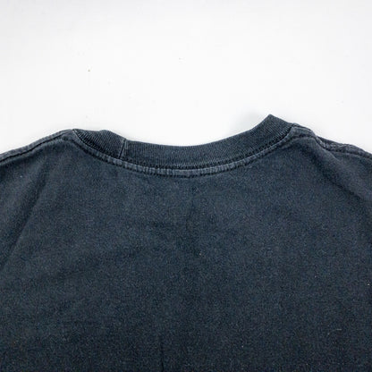 2PAC Tupac Distressed Black Band Concert Tee Shirt Womens Small Mens XSmall