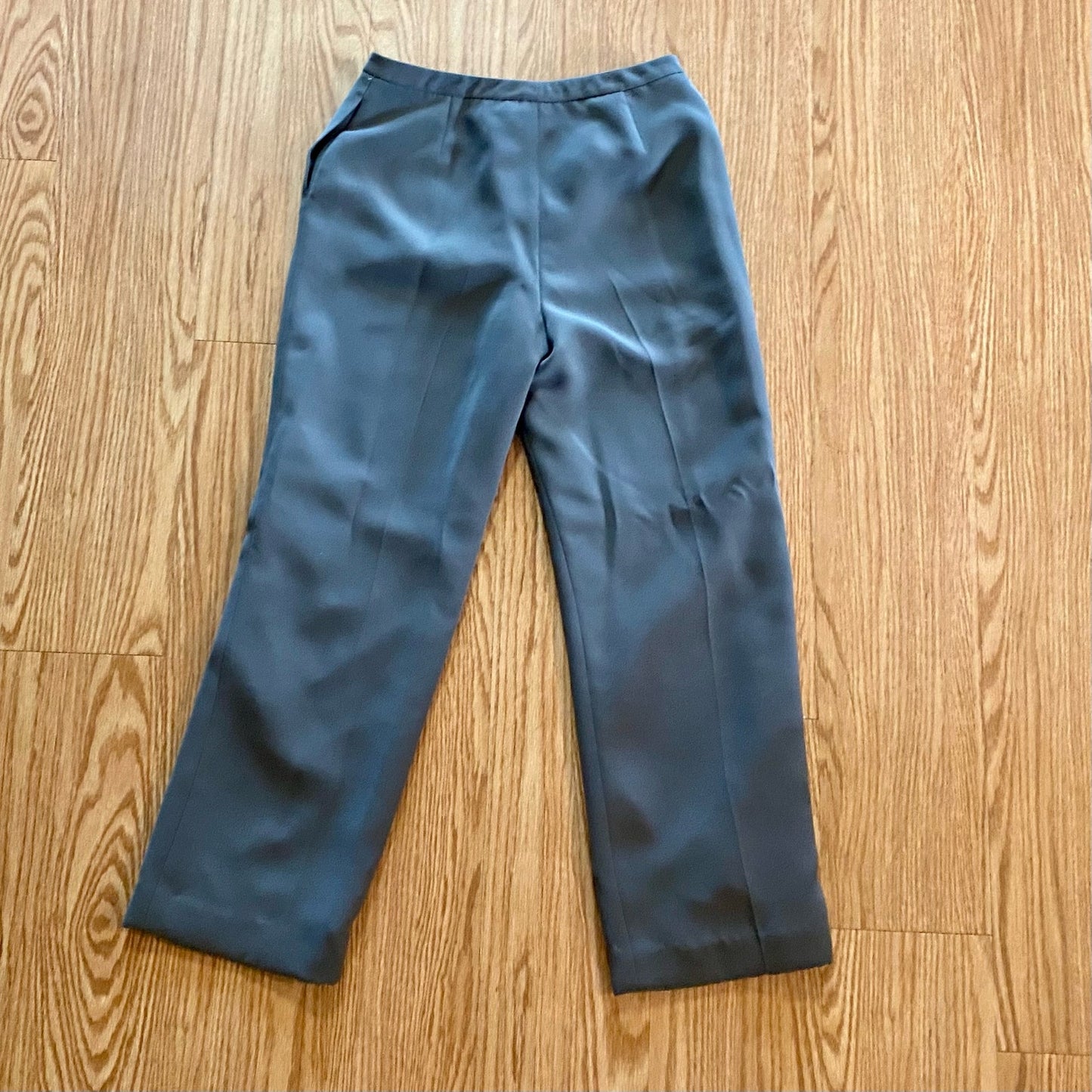 Tahari Levine Vintage Gray Straight Leg Dress Pants Womens 10