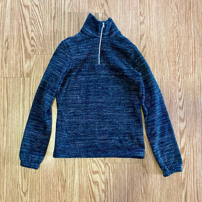 Spyder Heathered Black Fleece Half Zip Pullover Sweatshirt Shirt Womens Small