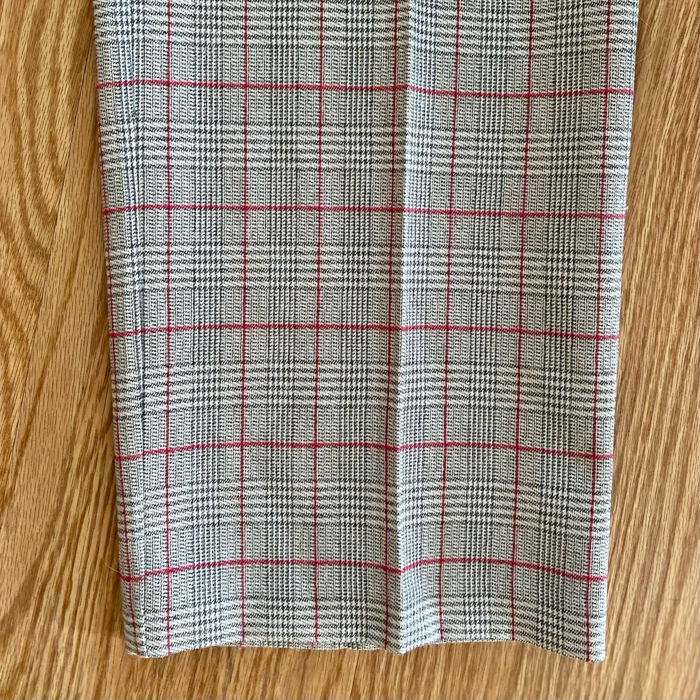 Sag Harbor Vintage Gray Plaid Straight Leg Trousers Pants Womens 12 / 14 Large
