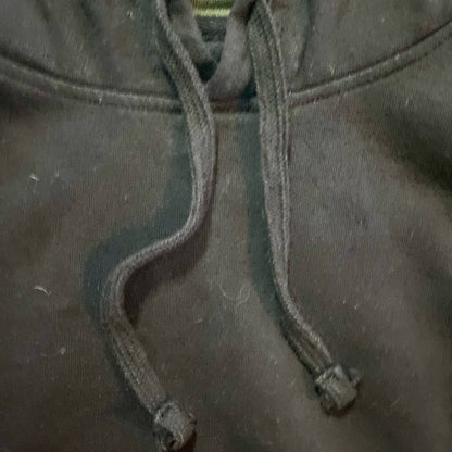 Real Work Wear Relaxed Fit Black Hoodie Sweatshirt Shirt Unisex Mens Small