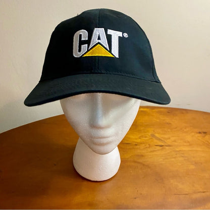Caterpillar CAT Black Logo Baseball Trucker Hat Unisex Mens One Size
