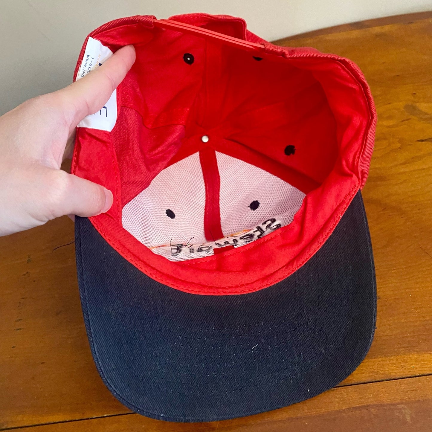 Stewart Seeds Red Adjustable Snapback IN-DE Baseball Hat Unisex Mens One Size