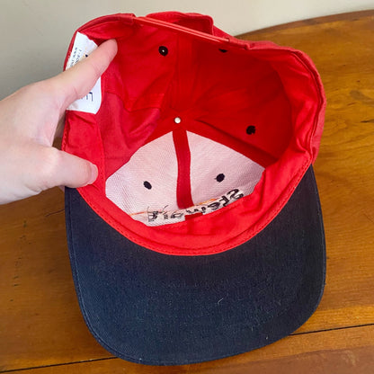 Stewart Seeds Red Adjustable Snapback IN-DE Baseball Hat Unisex Mens One Size