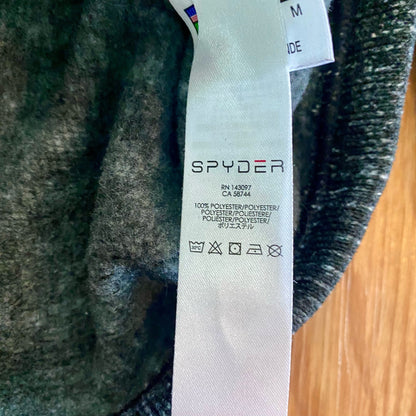 Spyder Heathered Black Fleece Half Zip Pullover Sweatshirt Shirt Womens Small
