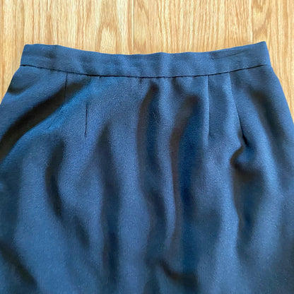 Alex Evenings Vintage Black Minimalist Maxi Skirt Womens Medium USA