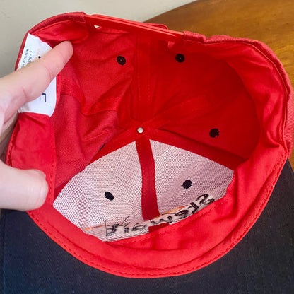 Stewart Seeds Red Adjustable Snapback IN-DE Baseball Hat Unisex Mens One Size