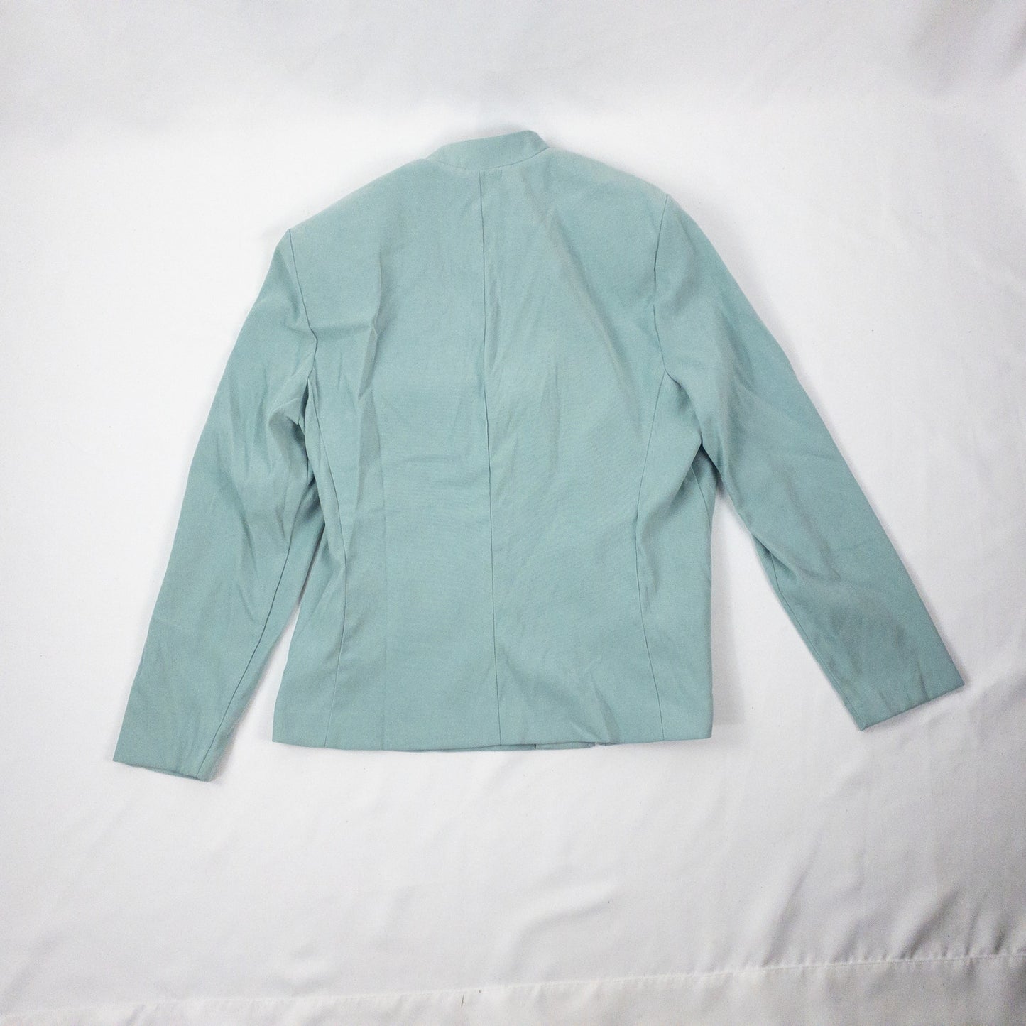 Miss Dorby Pastel Blue Faux Suede Jacket & Tank Set Womens 8 Medium