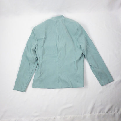 Miss Dorby Pastel Blue Faux Suede Jacket & Tank Set Womens 8 Medium