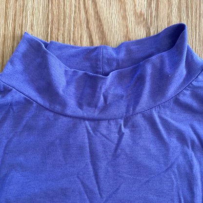 Vintage Y2K Purple Long Sleeve Pullover Turtleneck Top Womens Small