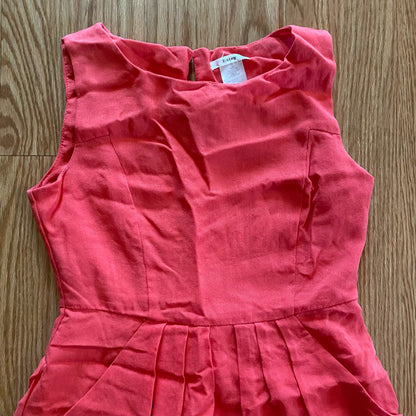 Esley Sleeveless Pink Abstract A-Line Mini Dress Womens Medium