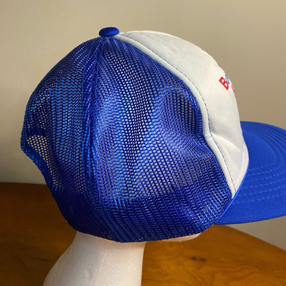 Vernon Burris Electric Indiana Vintage Blue Trucker Hat Unisex Mens One Size