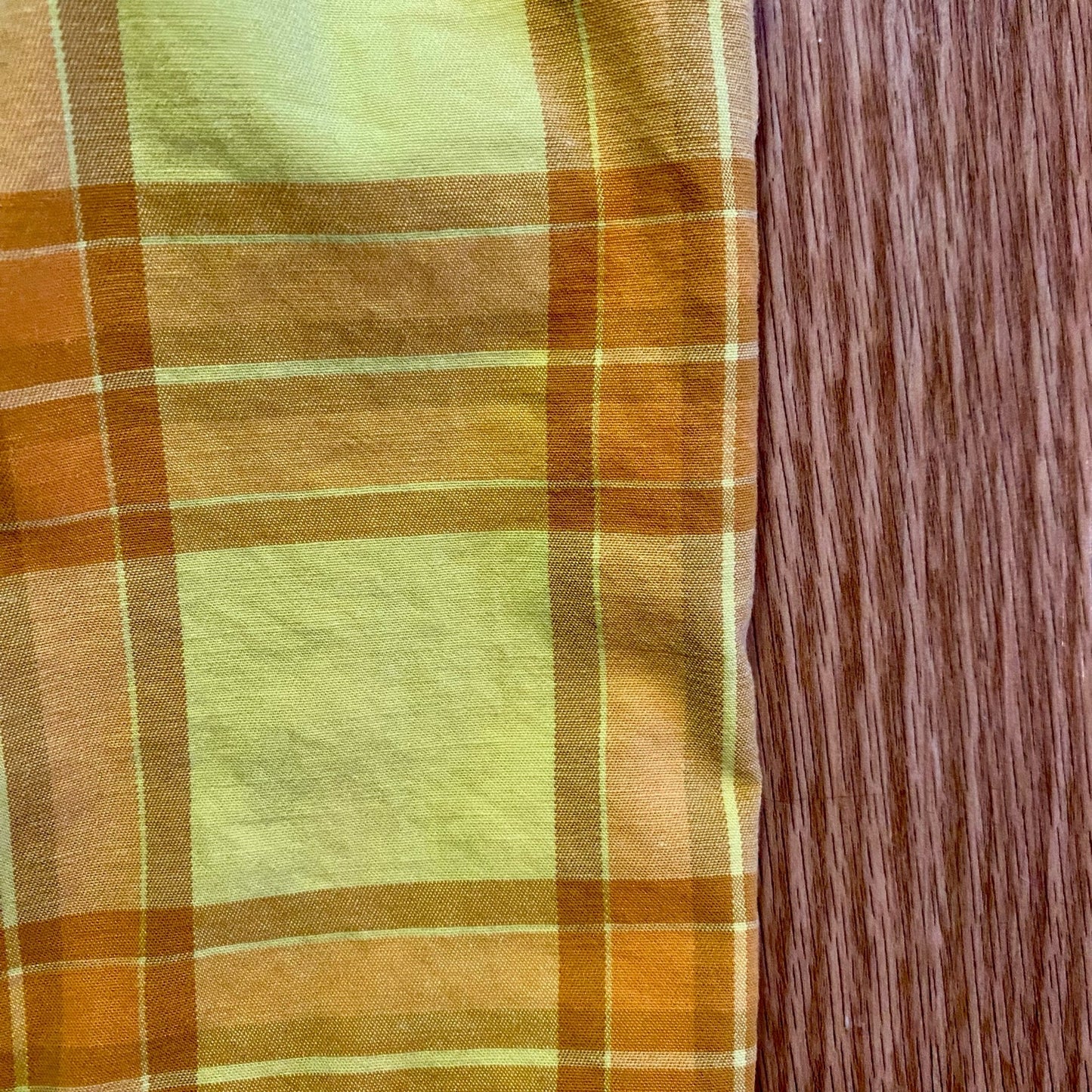 Arizona Jean Co Vintage Yellow Plaid Mini Jumper Dress Womens Small / Medium