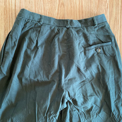 Evan Picone Vintage Minimalist Olive Green Trousers Pants Womens 8 / 10 Medium