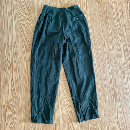 Evan Picone Vintage Minimalist Olive Green Trousers Pants Womens 8 / 10 Medium
