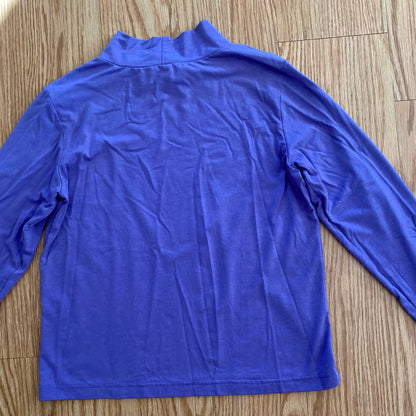 Vintage Y2K Purple Long Sleeve Pullover Turtleneck Top Womens Small