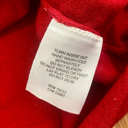 Alfred Dunner Red Diamond Beaded Blouse Shirt Top Womens Large