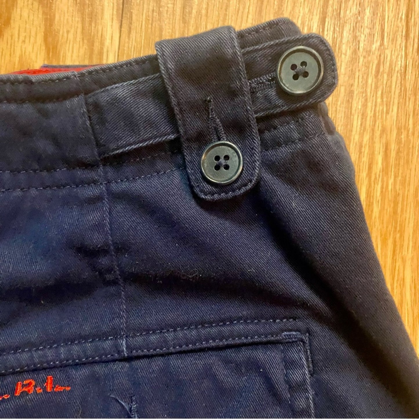 Lauren Ralph Lauren Vintage Y2K Navy Blue Cotton Shorts Womens 8